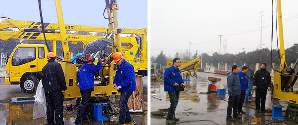 Constant service despite cold weather
